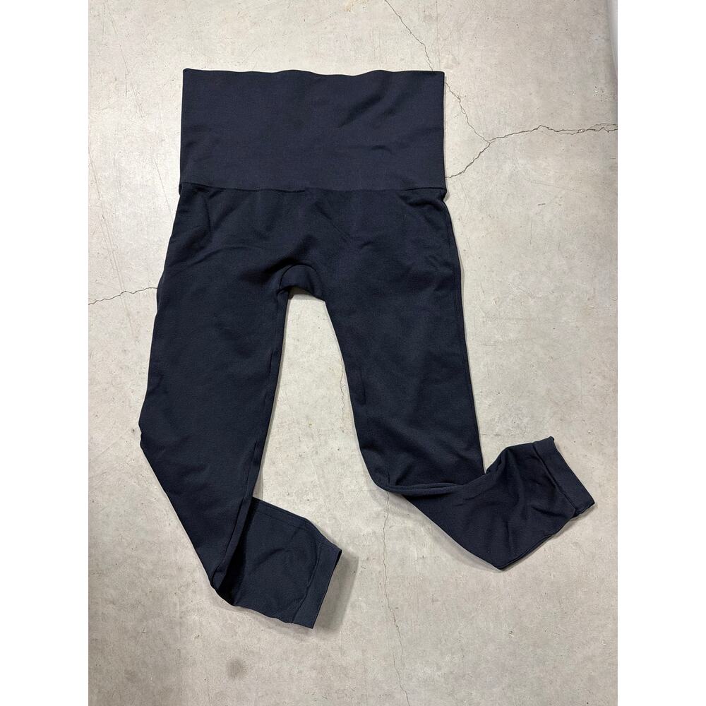 SPANX Black High Rise Compression Leggings 1X Shaping Sculpt Activewear